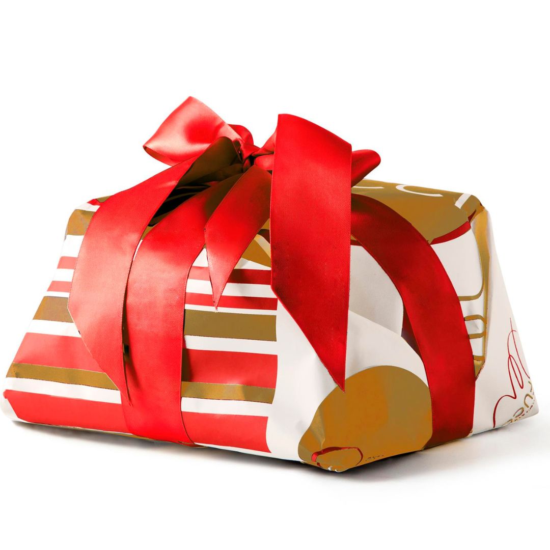 Panettone Basso al Caramello salato "Mafucci" Incartato a mano 750g