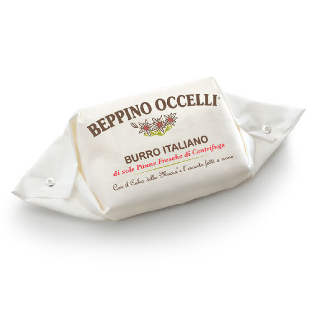 Burro Calco "Stelle Alpine" con panna formato a mano "Beppino Occelli" 200g