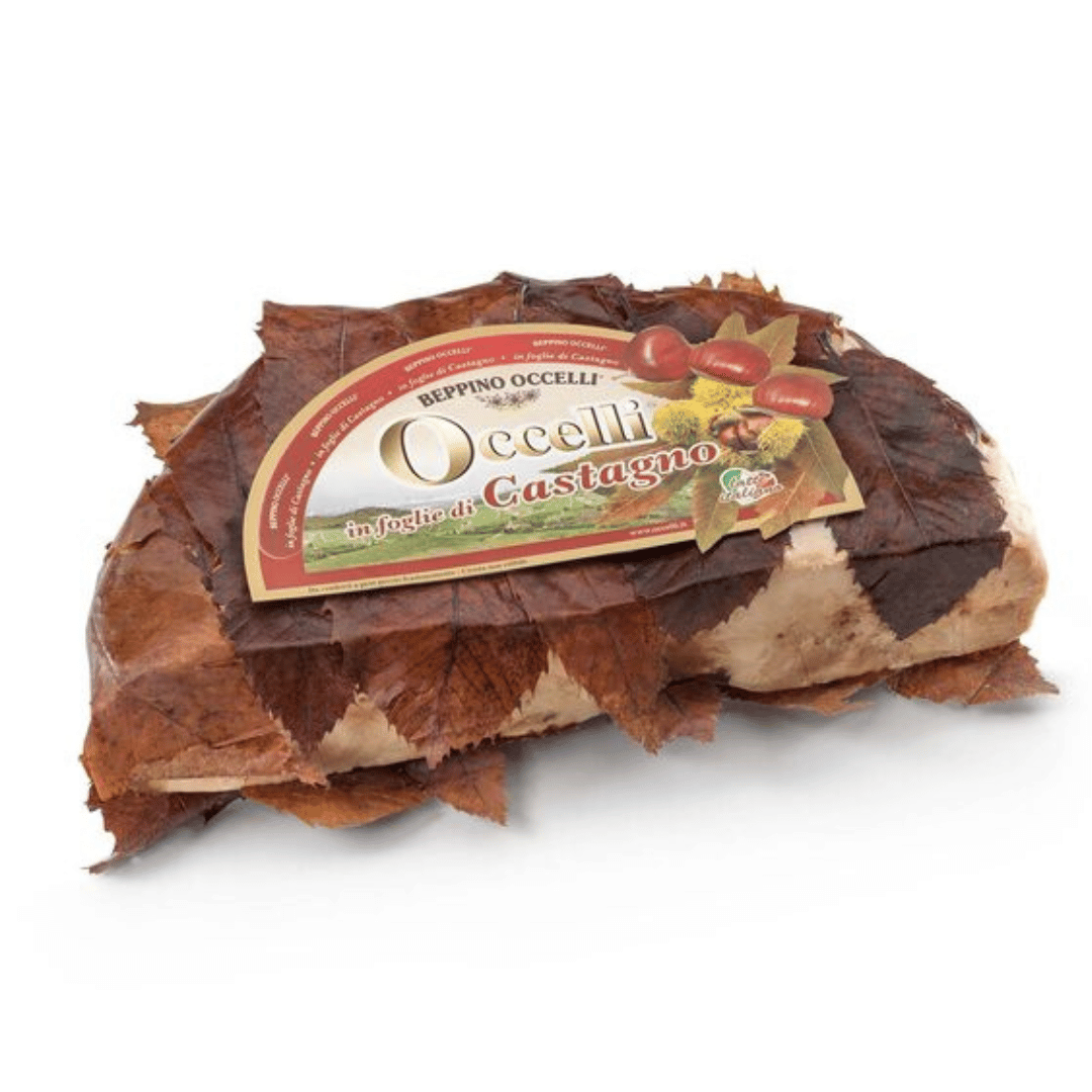 "Occelli in foglie di Castagno" Occelli Affinato alle foglie di Castagno 140g