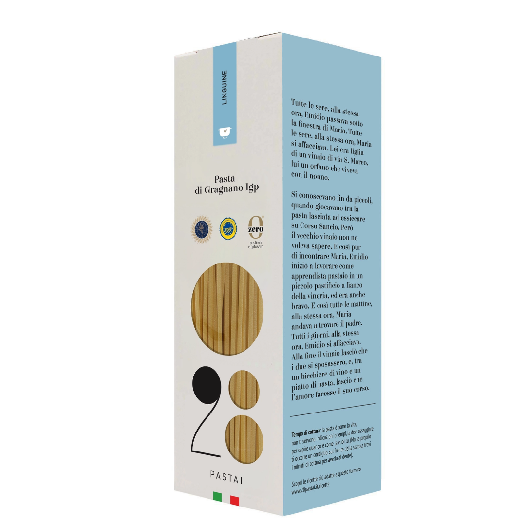 Linguine Pasta di Gragnano IGP premiate Gambero Rosso "28 Pastai" 500g