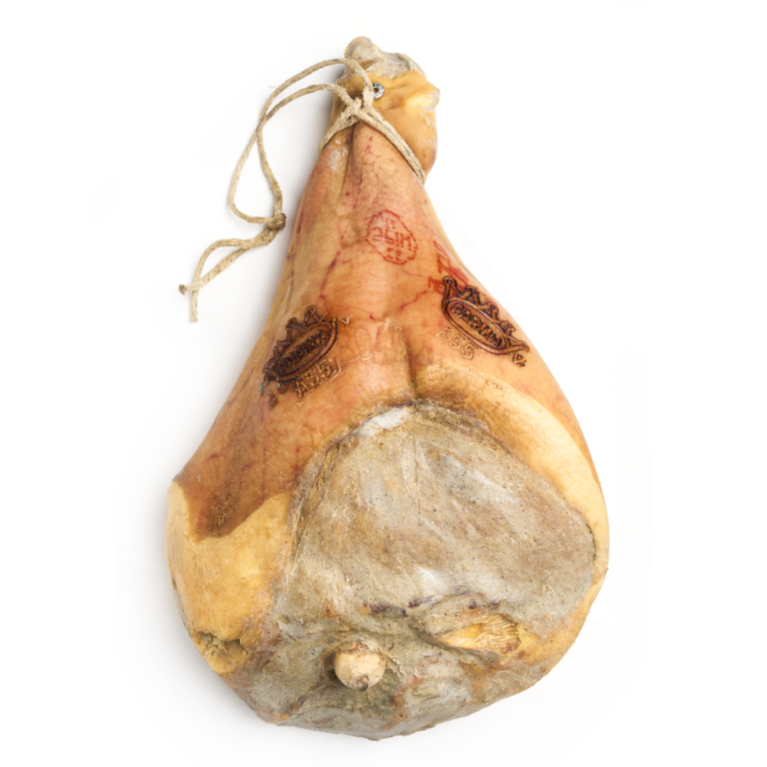 Parma ham DOP on the bone 30 months 10/12kg Capanna
