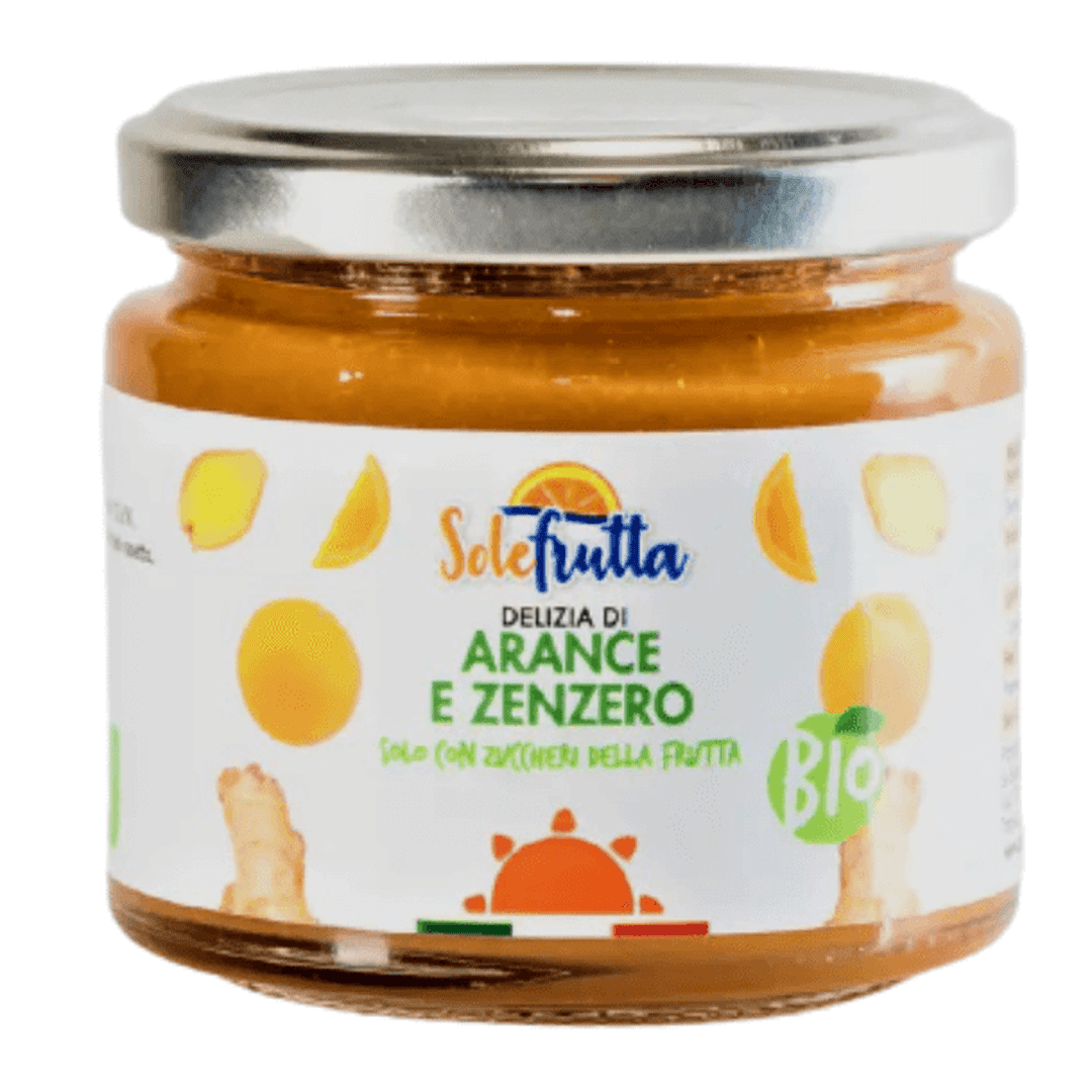 Marmellata Bio di Arance e Zenzero SoleFrutta 220g