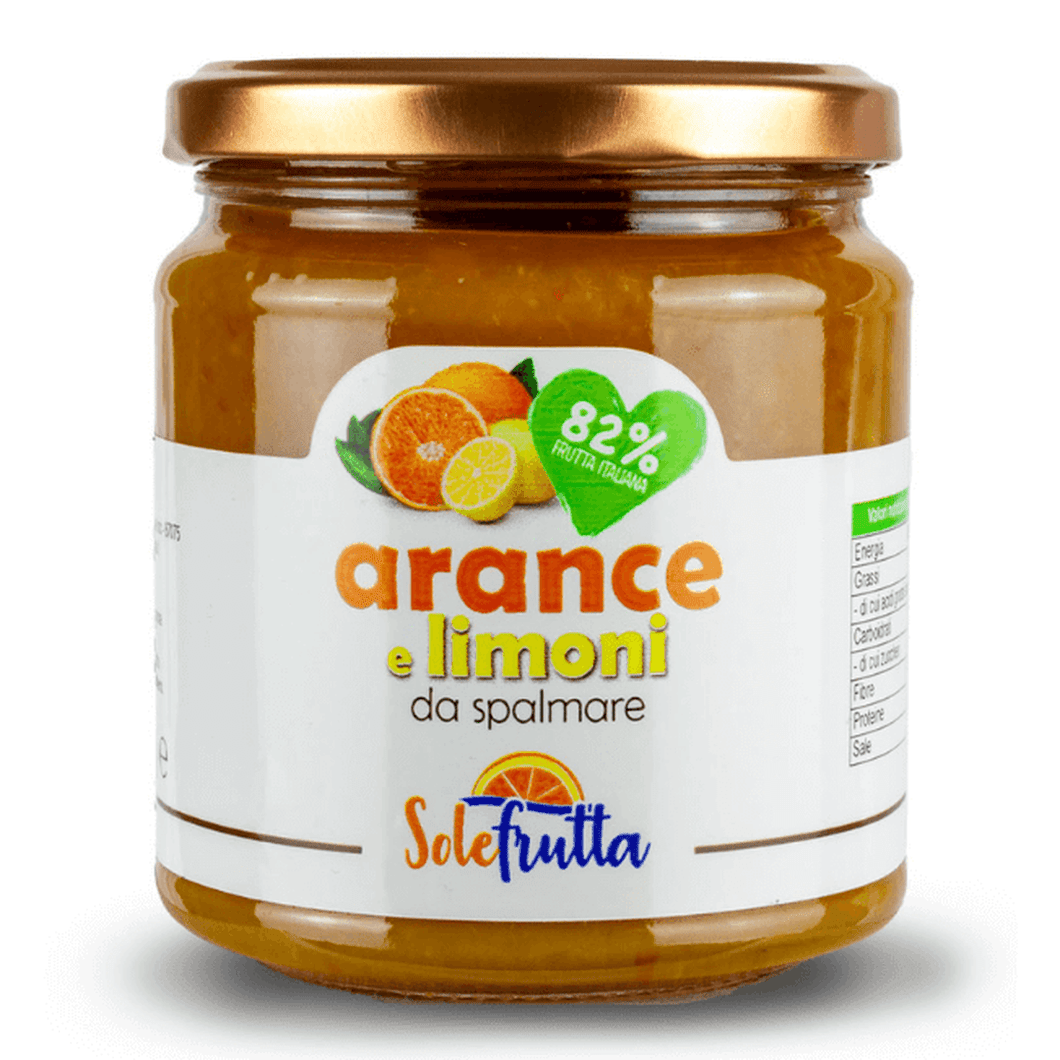 Marmellata di Arance e Limoni con 82% Frutta Italiana SoleFrutta 340g