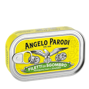 Sgombro in latta Zenzero e Peperoncino Angelo Parodi 125g