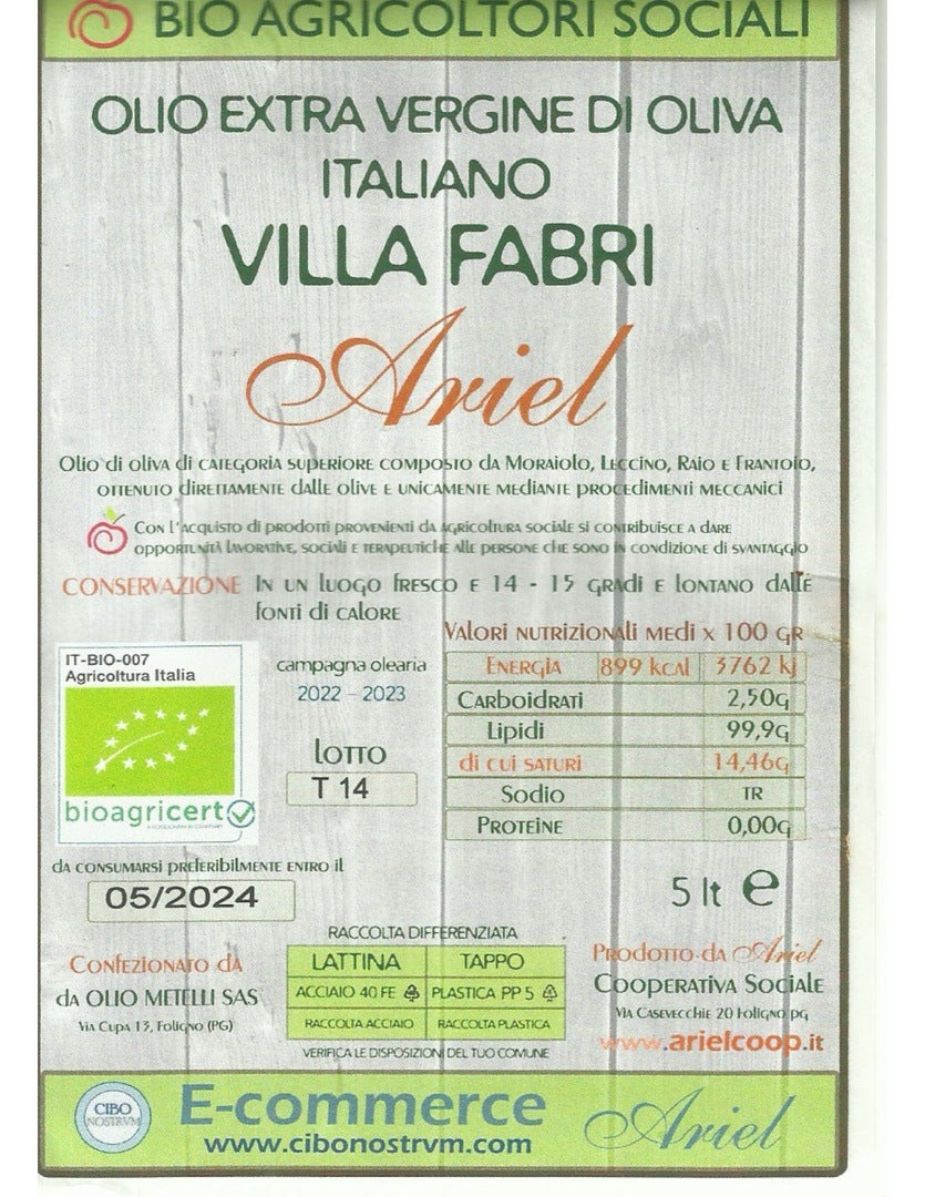 Olio Extra vergine di oliva Villa Fabri 0.75l
