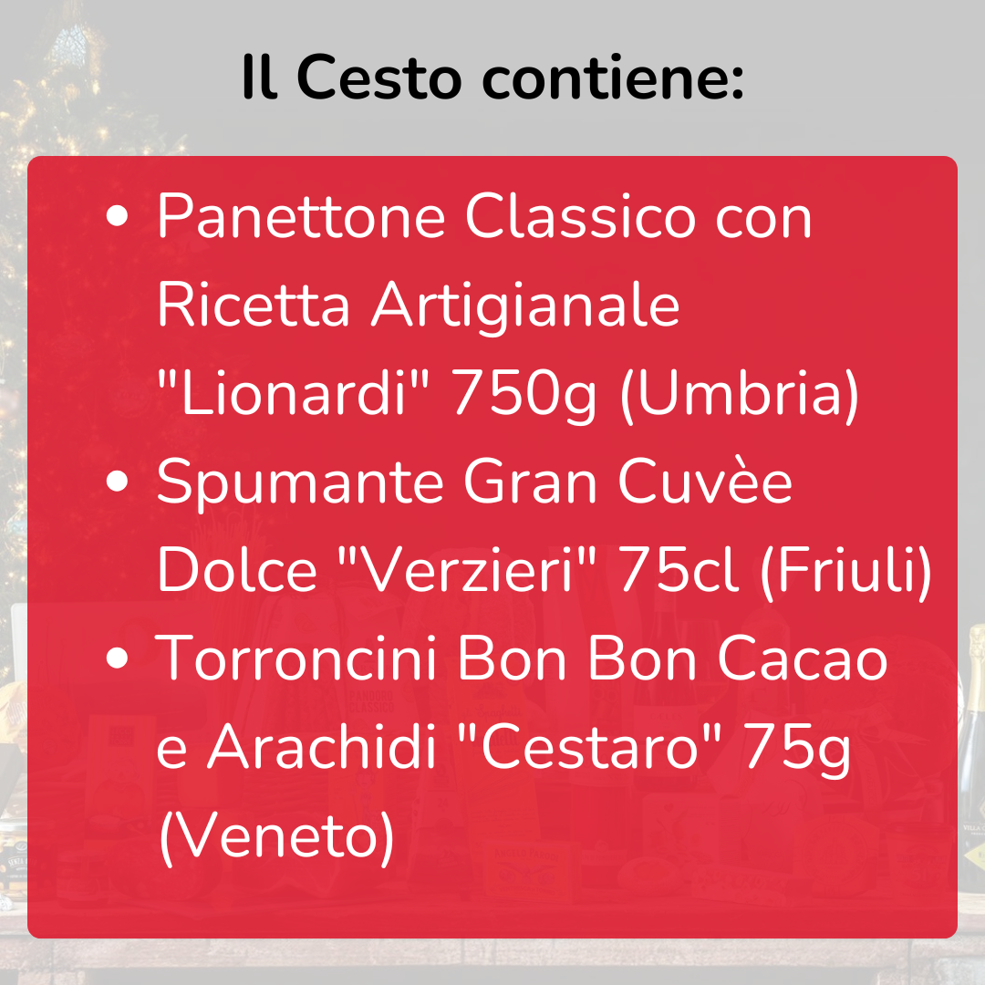<tc>Christmas Hamper “Dimora” – Panettone, Sparkling Wine and Pralines</tc>