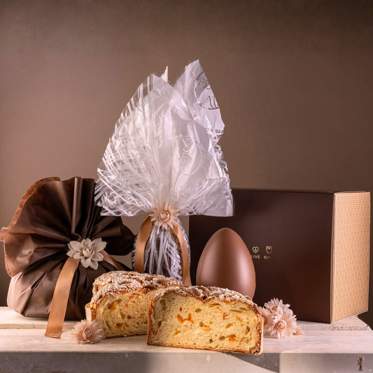 Cesto di Pasqua "Magica" - Uovo di cioccolato al latte & Colomba classica