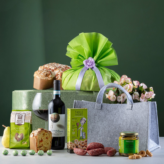 Cesto di Pasqua "Favolosa" - 6 prodotti enogastronomici