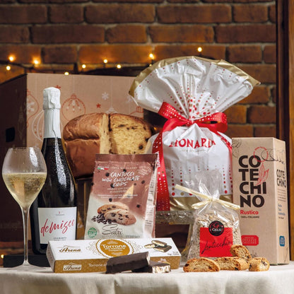 Cesto di Natale "Tentazioni" - Contiene 6 Prodotti tipici Natalizi