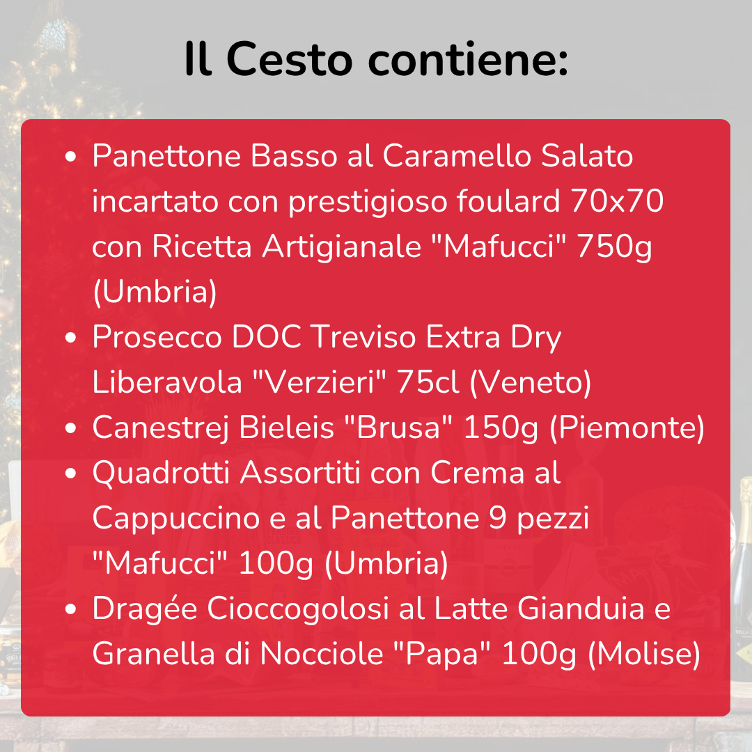 Cesto di Natale "Regale" - 5 Prodotti Gourmet