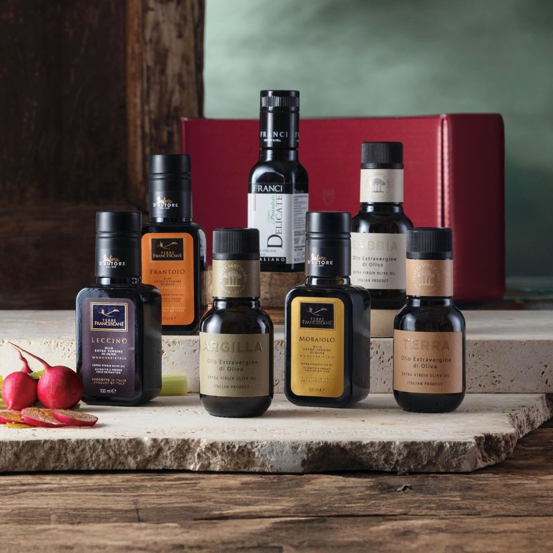 Cesto di Natale Olio "Le 7 Meraviglie" - 7 oli speciali