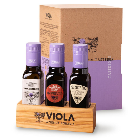 Christmas Basket Oil "Taste Box" - Set 3 Italian EVO Oil