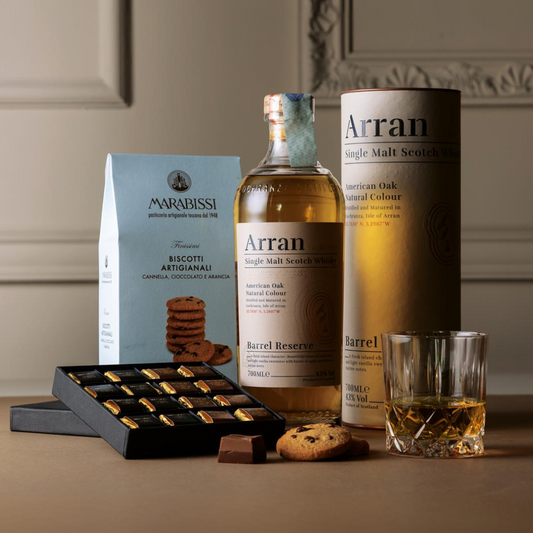 Cesto di Natale Distillati "Arran" - Whisky & Dolci