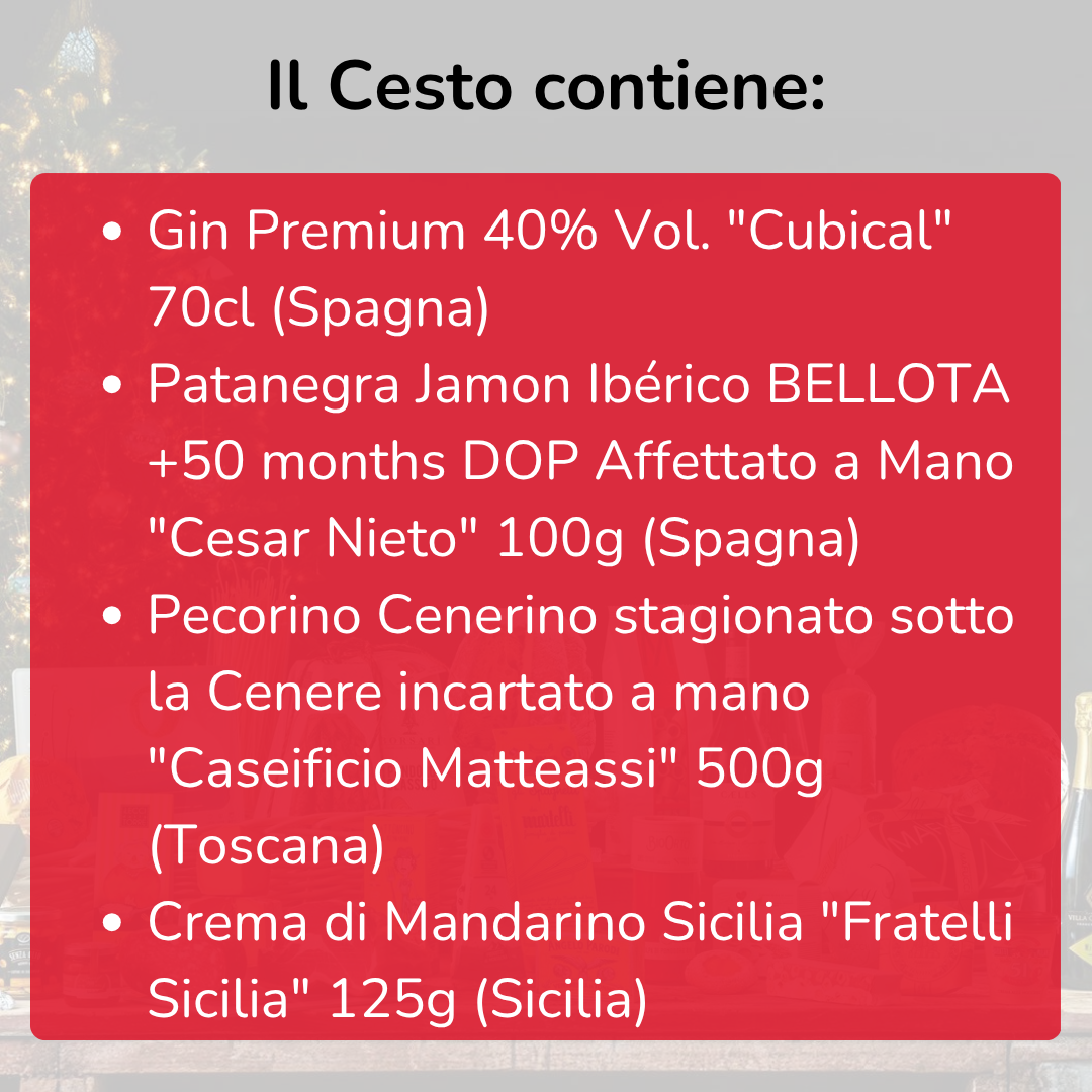 Cesto di Natale Distillati "Dandy" - Aperitime 4 prodotti ricercati
