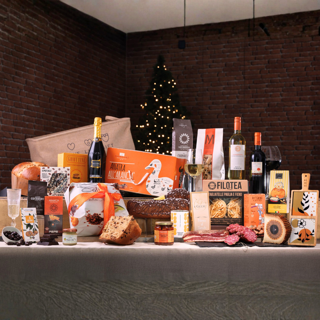 Cesto di Natale "Maestosa" - 23 prodotti enogastronomici tipici