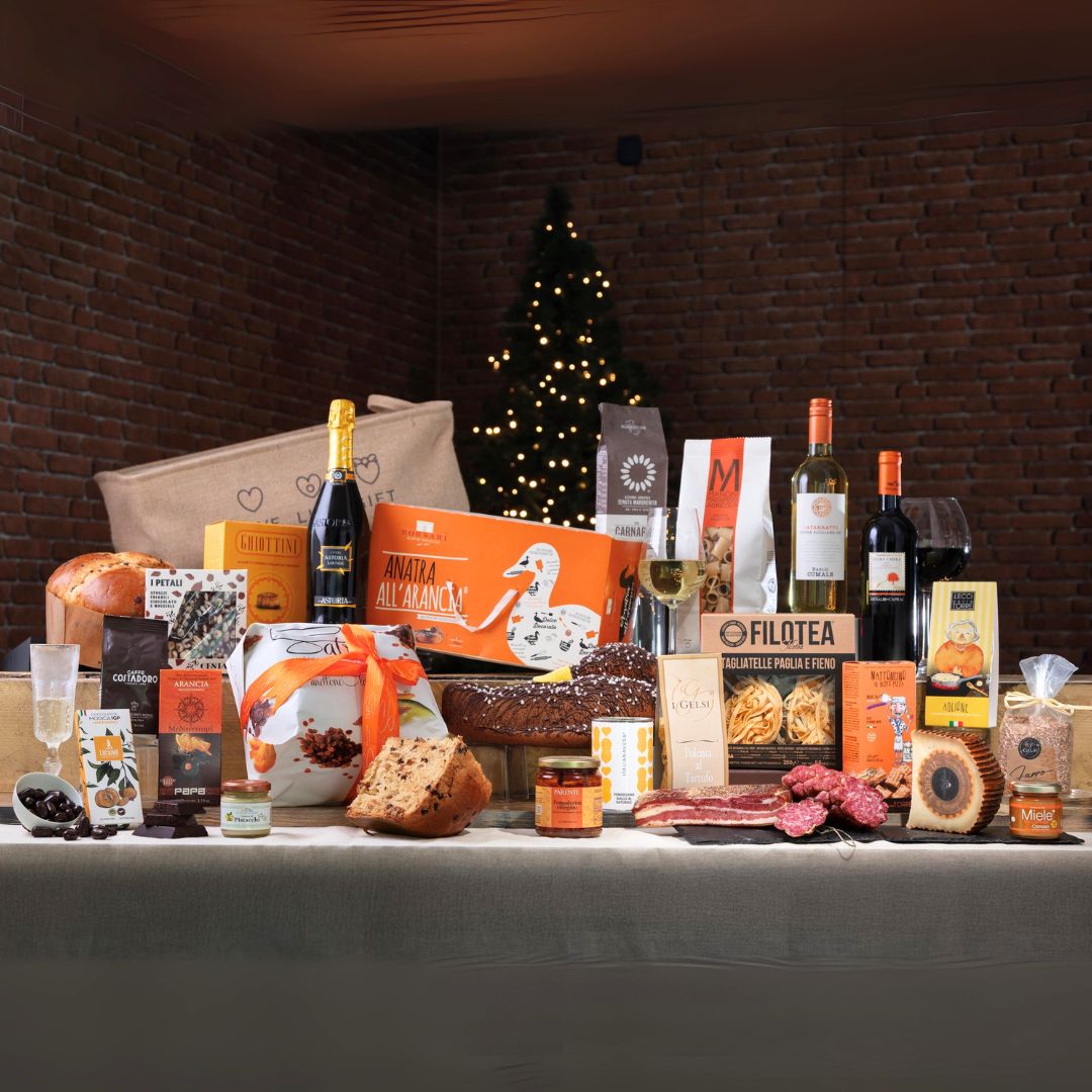 Cesto di Natale "Maestosa" - 24 prodotti enogastronomici tipici