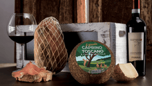 Load image into Gallery viewer, &quot;Tripudio&quot; Christmas Basket - Ripasso Valpolicella, Ham and Goat Cheese Bow
