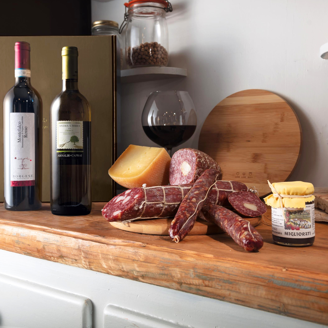 Cesto di Natale "Umbrietudine" - 8 Prodotti Tipici Umbri