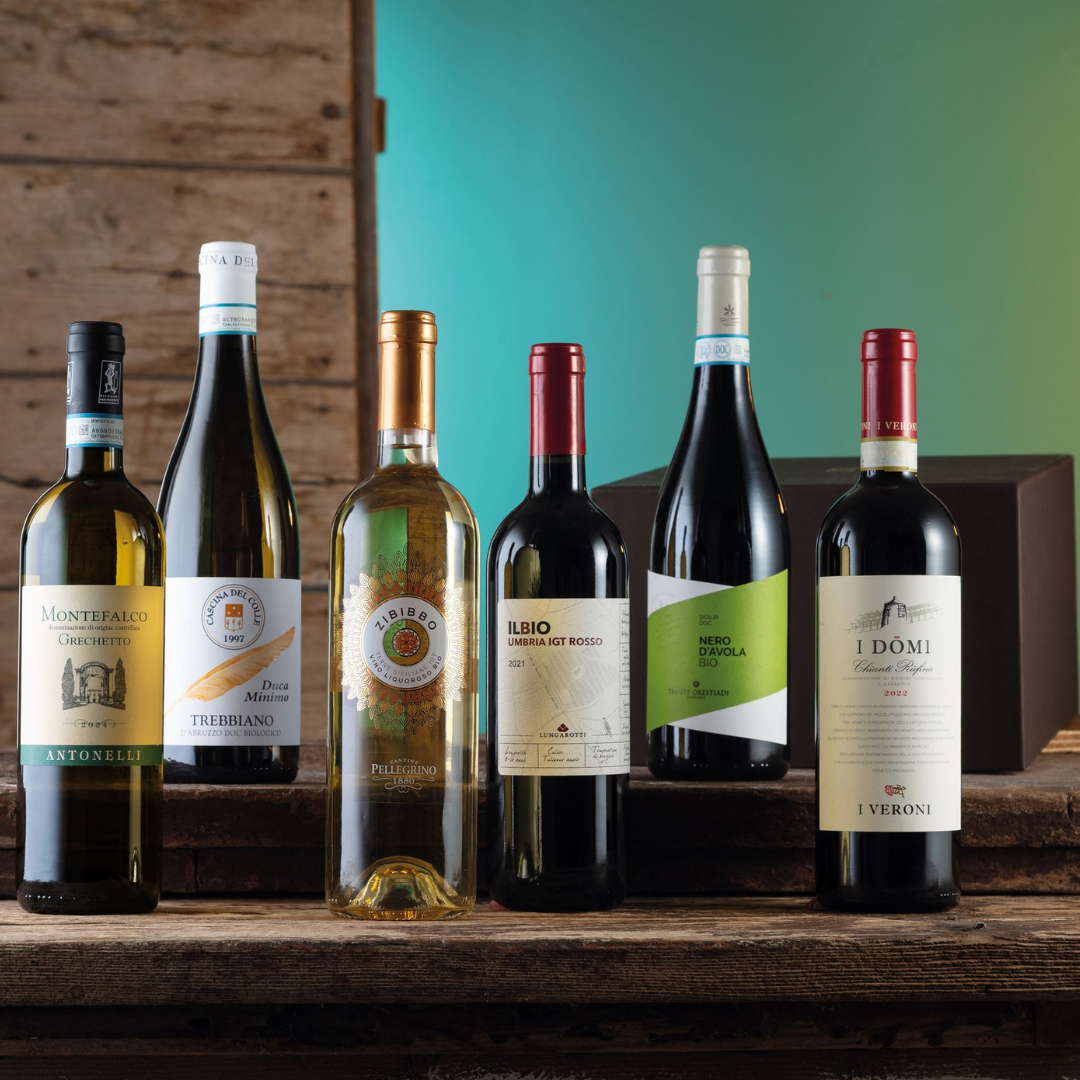 Cesto di Natale Vini "Biologici" - 6 bottiglie bianchi, rossi e passito BIO