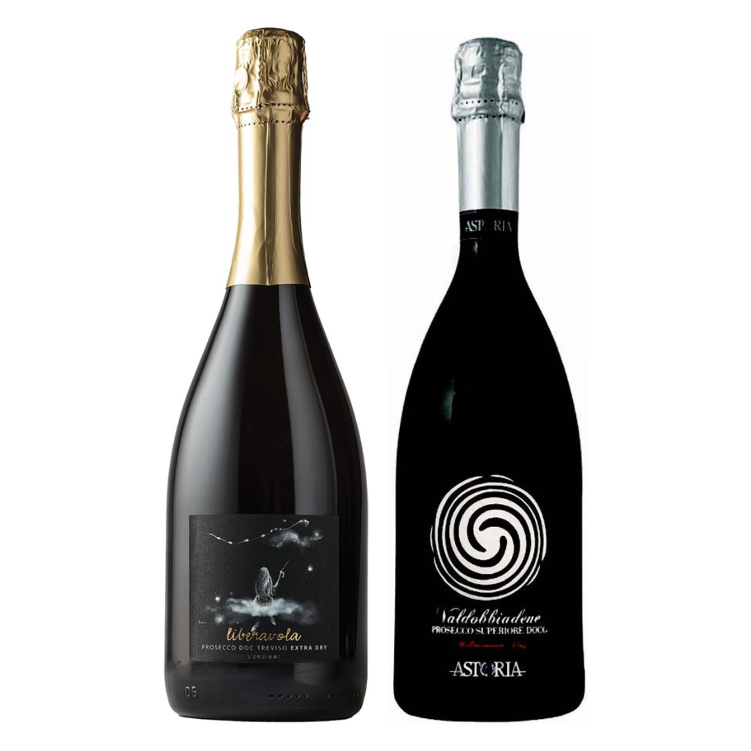 Cesto di Natale vini "Shinny" - 2 bottiglie Prosecco