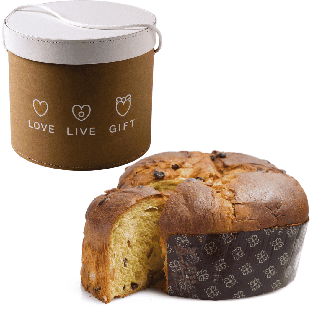 Low Artisan Panettone 72 hours of processing “Satri” 1.5kg in hatbox