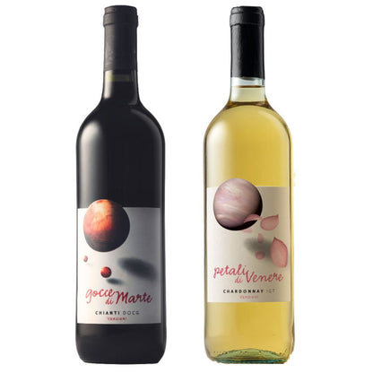 Cesto di Natale vini "Scintilla" - Chianti Classico DOCG Gocce di Marte e Chardonnay IGT Petali di Venere