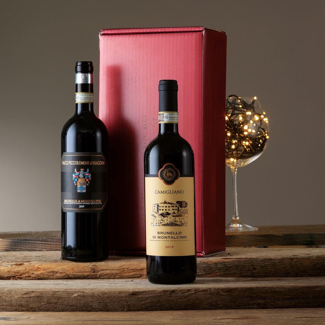 Cesto di Natale vini "Brunelli" - 2 bottiglie Brunello di Montalcino DOCG