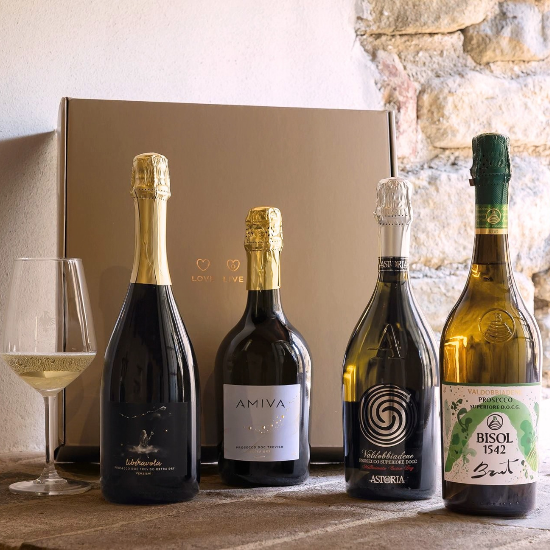 Cesto di Natale vini "Castellani" - 4 bottiglie Prosecco