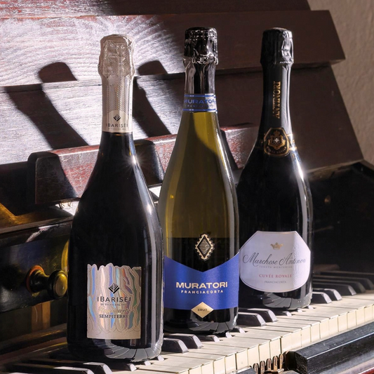 Weihnachtsweinkorb „Galà“ – 3 Flaschen Franciacorta DOCG