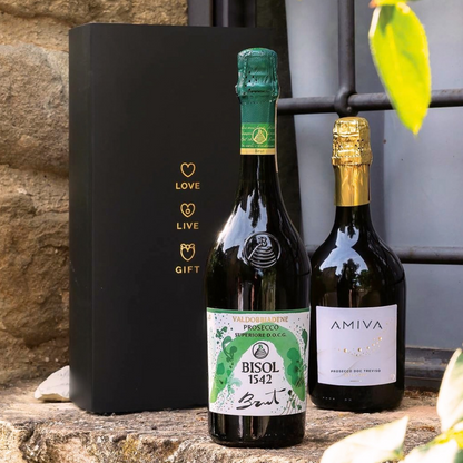 Cesto di Natale vini "Giullare" - 2 bottiglie Prosecco