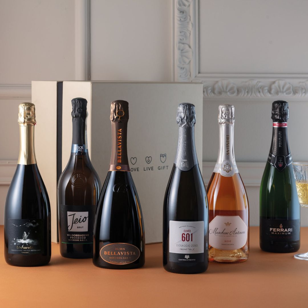 Cesto di Natale vini "Perlage" - 6 bottiglie Bollicine