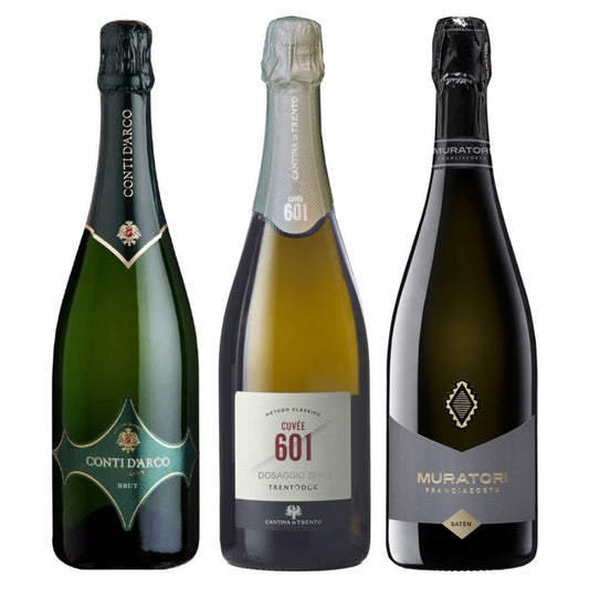 Cesto di Natale vini "Santé" - 3 bottiglie Bollicine