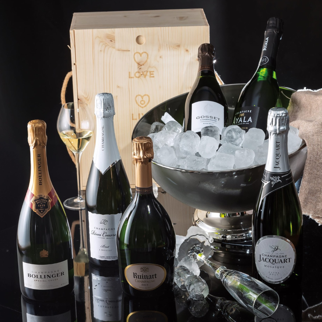 Cesto di Natale vini "Champagne" - 6 bottiglie Champagne