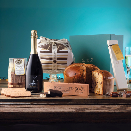 Cesto di Natale "Tiffany" - 5 Prodotti tipici Natalizi