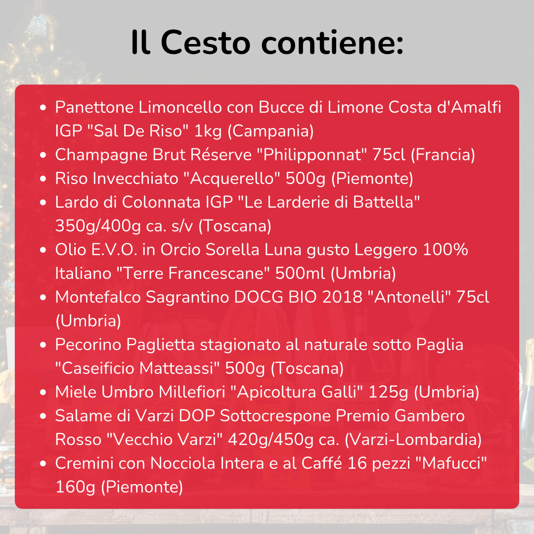 Cesto di Natale "Il Piccolo Principe" - 10 Prodotti Tipici Gourmet