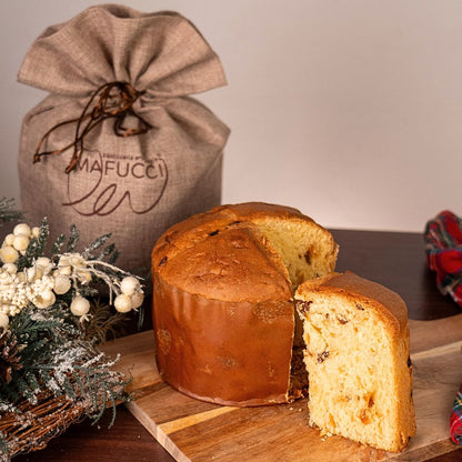 Traditionelles Panettone"Mafucci"Jutebeutel-handgemachtes Rezept