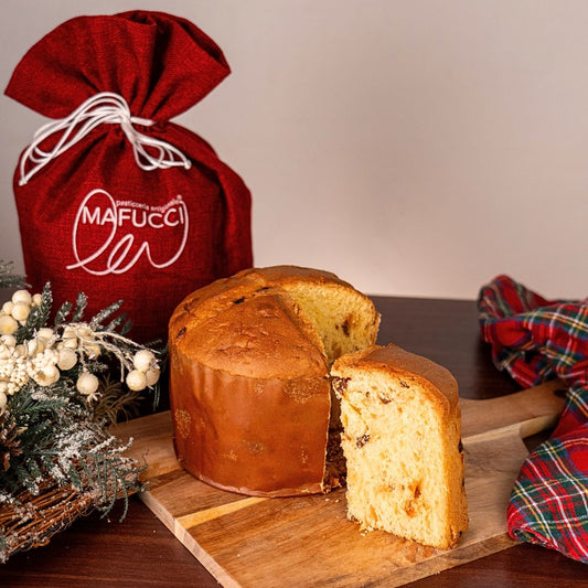 Panettone Tradizionale "Mafucci" Sacchetto in juta ricetta artigianale