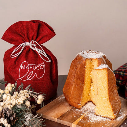 Pandoro "Mafucci" Sacchetto in Juta ricetta artigianale