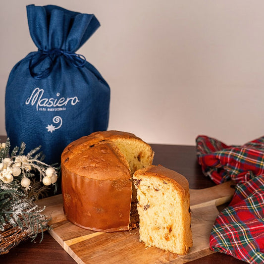 Panettone Tradizionale "Masiero" Sacchetto in juta ricetta artigianale