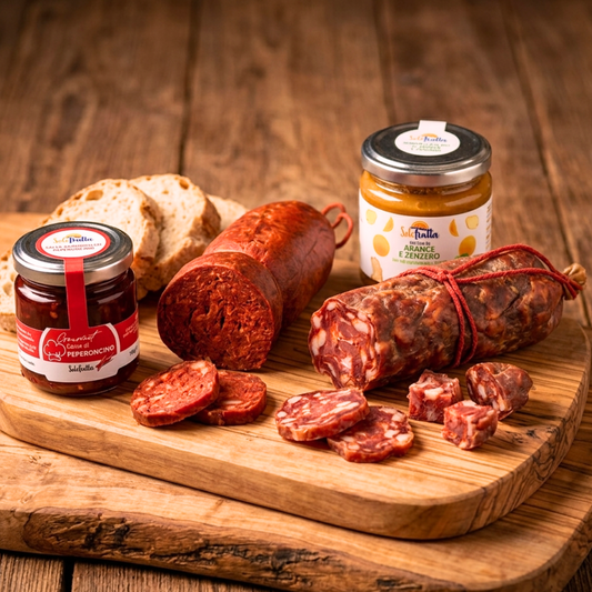 Box degustazione "Calabria" - salumi tipici e salse piccanti