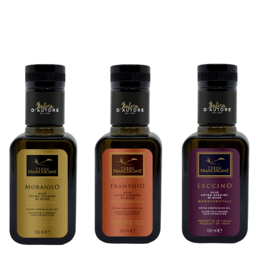 Degustazione Oli "Tris Monovarietale" Terre Francescane 3pz x 100ml