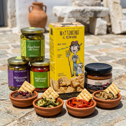 Box Grecia - Sotto il pergolato... Mattoncino snack  con 4 abbinamenti
