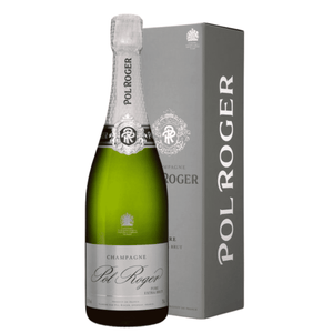 Champagner Pure Brut Pol Roger 75cl im Koffer