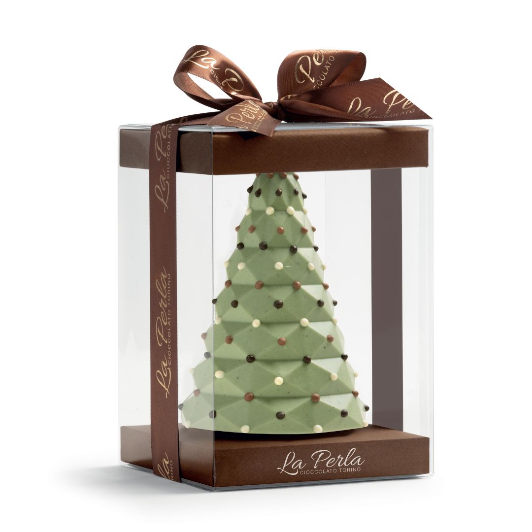 Albero di Cioccolato Bianco e Pasta di Pistacchio Salato "La Perla" 250g