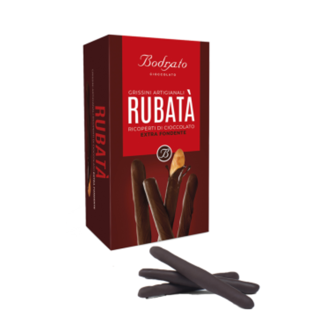 Rubatà ricoperti al Cioccolato fondente "Bodrato" 100g
