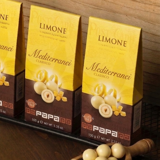 Filetto di Limone ricoperto di cioccolato bianco al lime Gluten Free "Papa" 100g