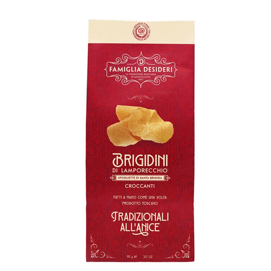 "Brigidini" di Lamporecchio - Sfogliette croccanti all'anice Famiglia Desideri 90g