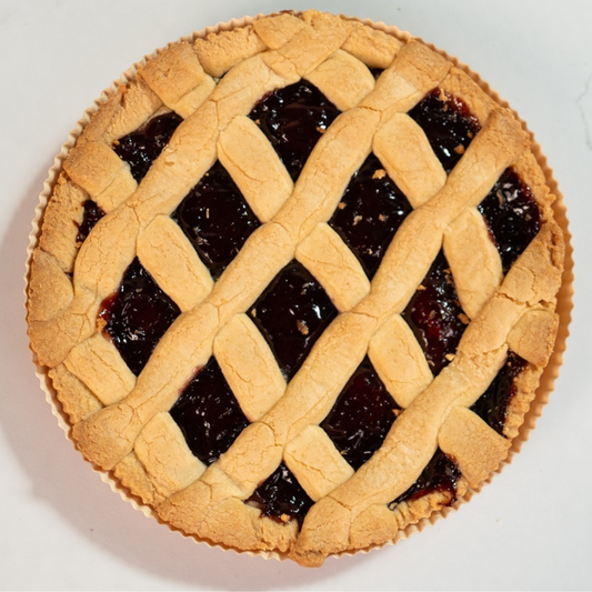 Crostata ai Frutti di Bosco 51% farcitura alla frutta Pasticceria Biellese "Brusa" 400g