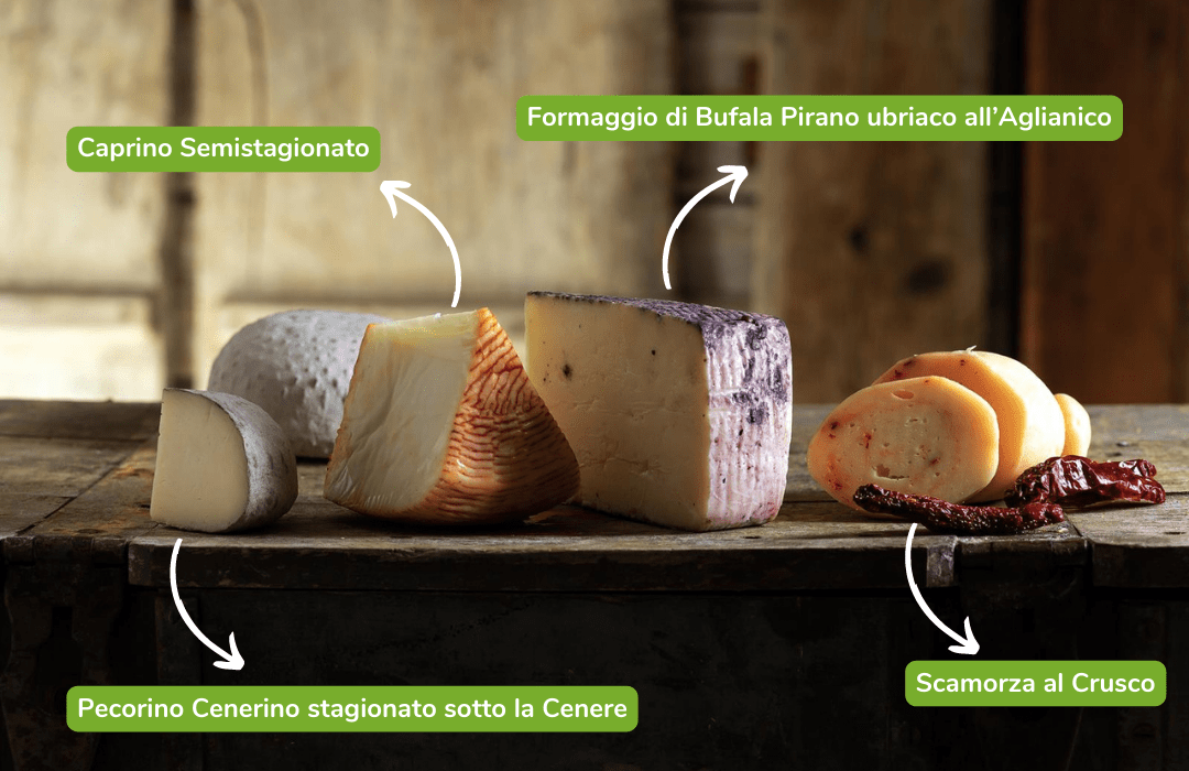 Box Formaggi "Quattro Latti" - Bufala, Caprino, Scamorza, Pecorino