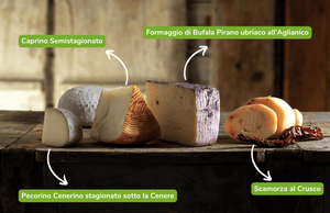 "Quattro Latti" Cheese Box - Bufala, Caprino, Scamorza, Pecorino